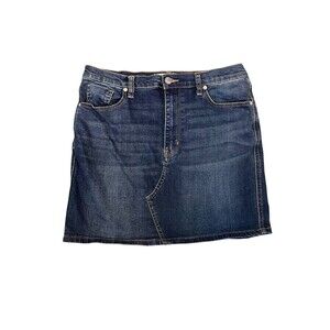 We The Free Teagan Sparrow Dark Denin Mini Skirt Size 31